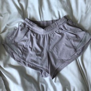 Lululemon Hotty Hot Shorts 2.5 inseam in Lilac